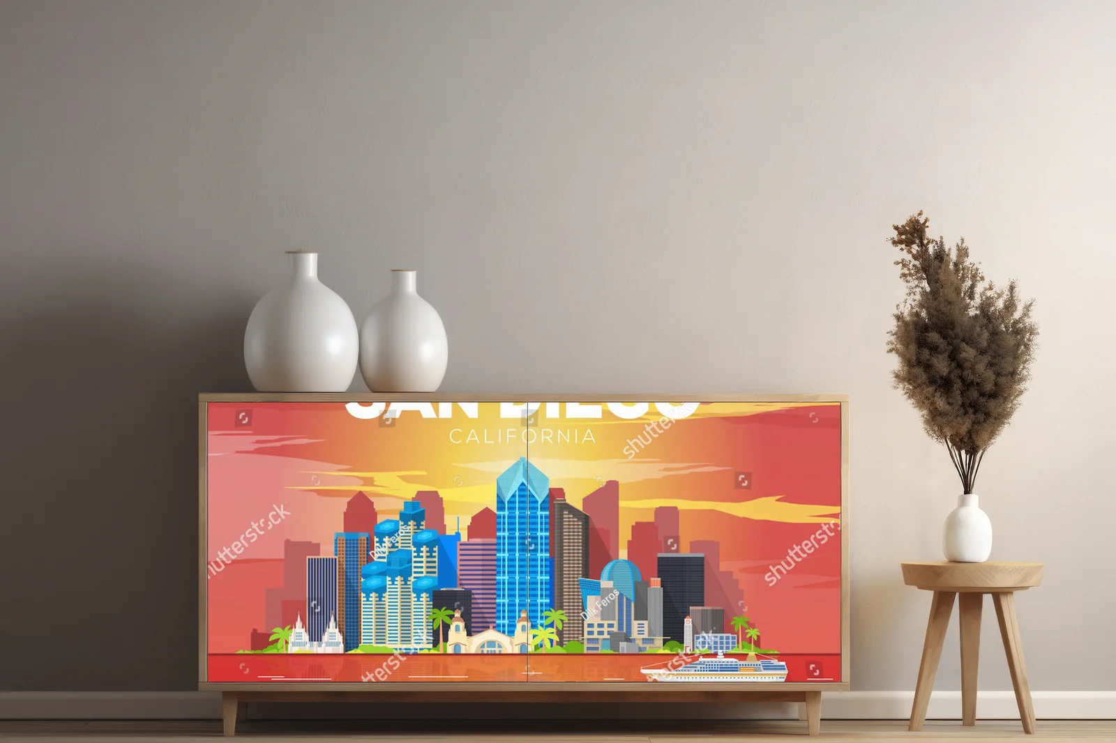 Skyline San Diego: Czerwień kalifornijskiego zachodu