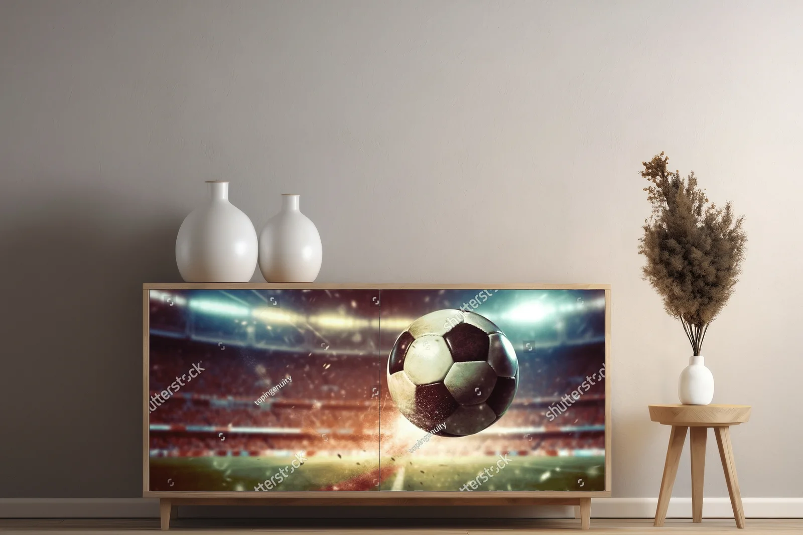 Futbolowe emocje w neonowych barwach stadionu