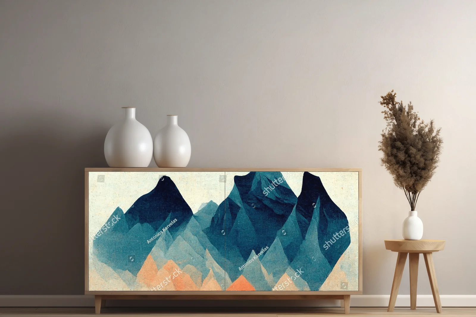 Artystyczne góry w pastelowych tonacjach