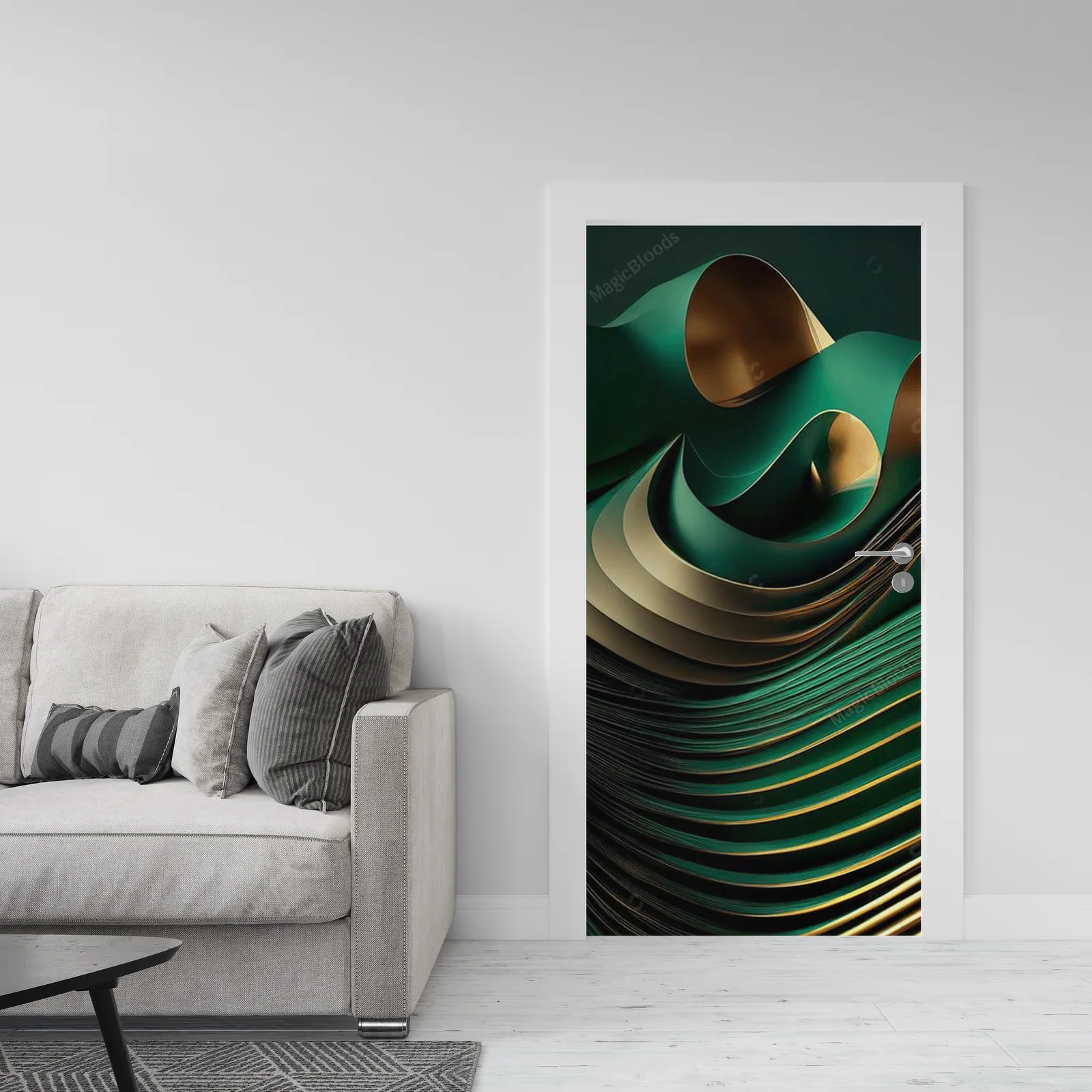 Energia spiralnych linii w organicznych odcieniach