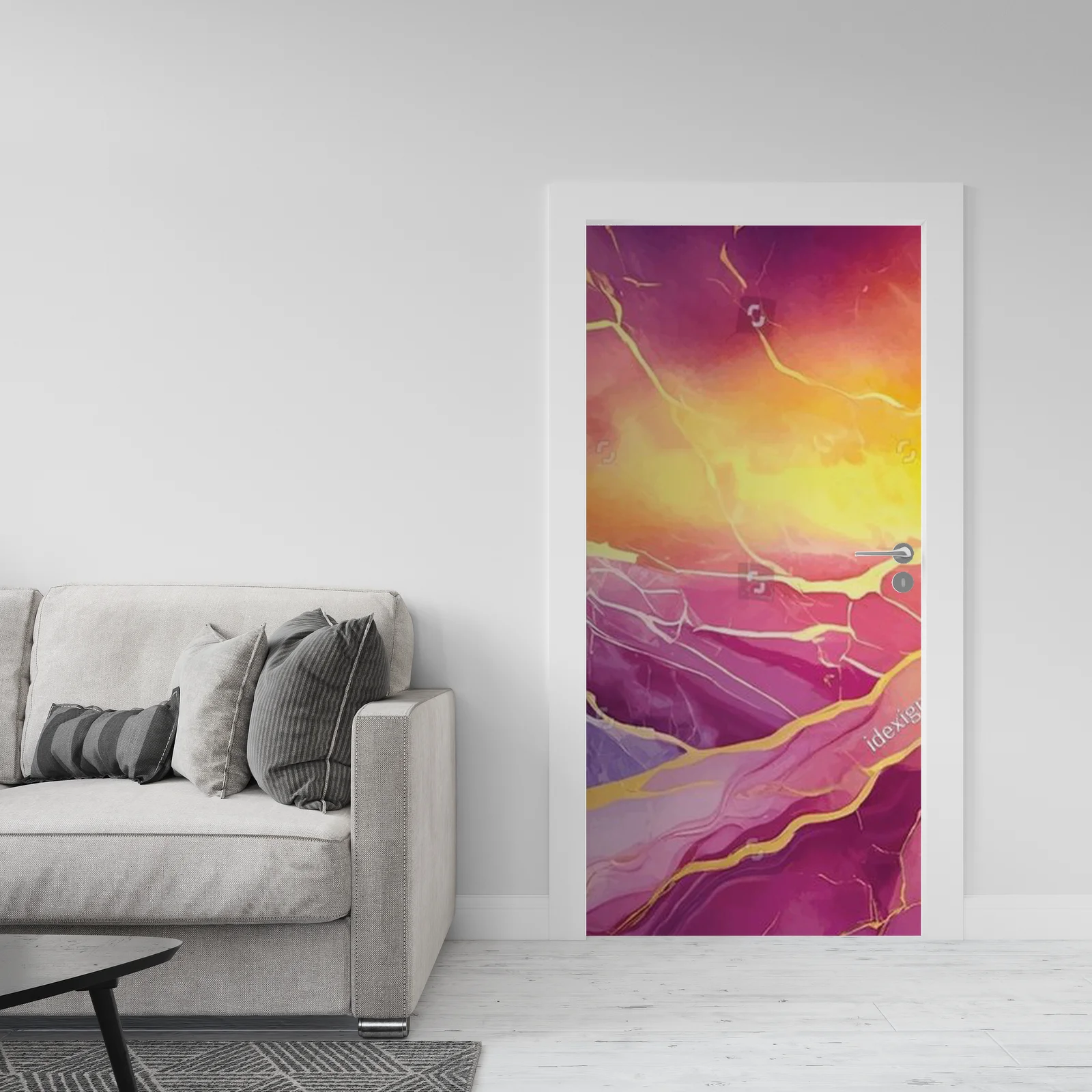 Marble Elegance: Zachwycający gradient zachodu