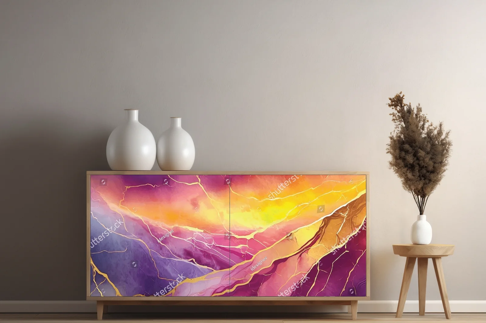 Marble Elegance: Zachwycający gradient zachodu