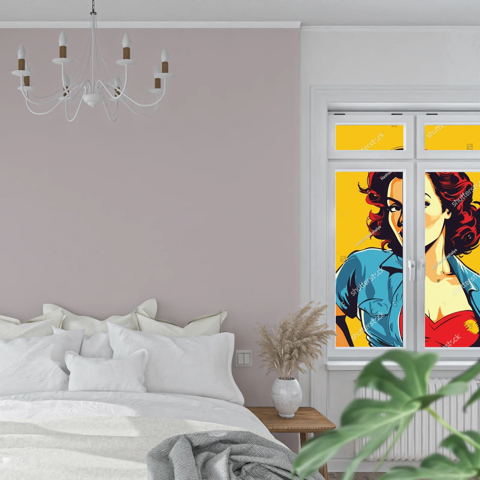 Glamour retro w pop-artowym stylu