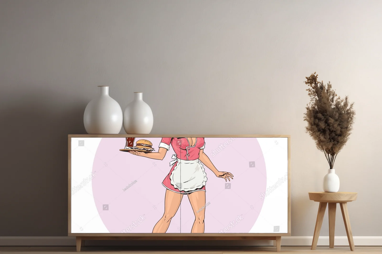 W vintage'owym stylu - młodzieżowa kelnerka na rolkach