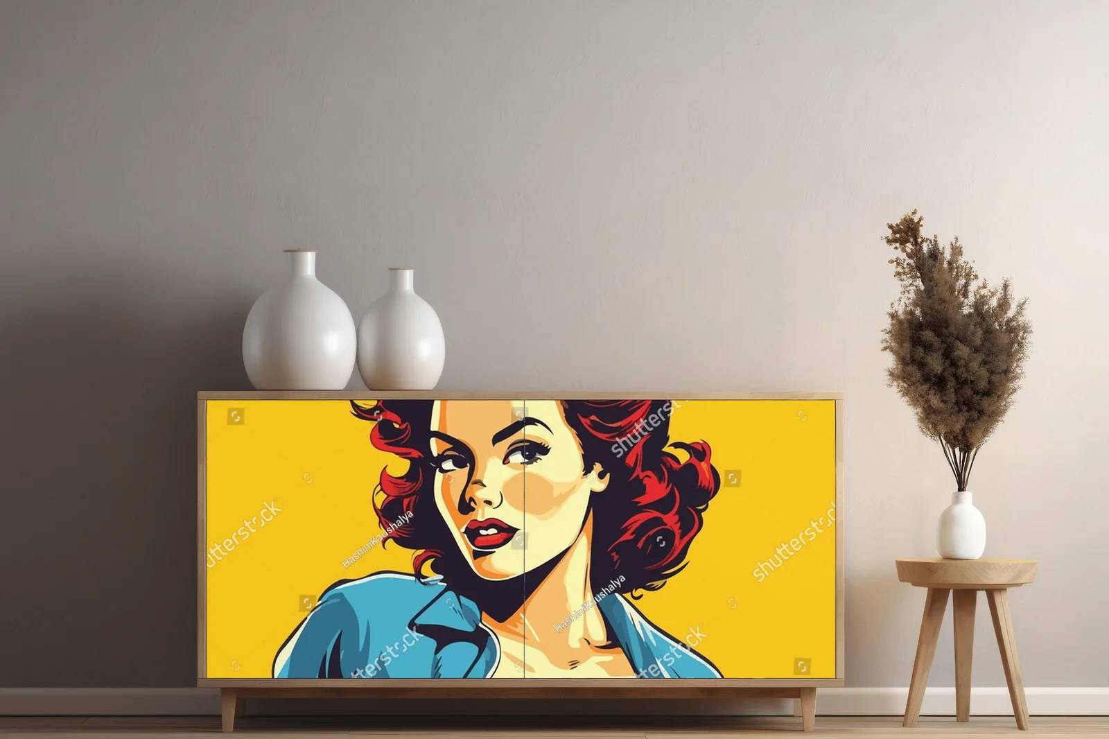 Glamour retro w pop-artowym stylu