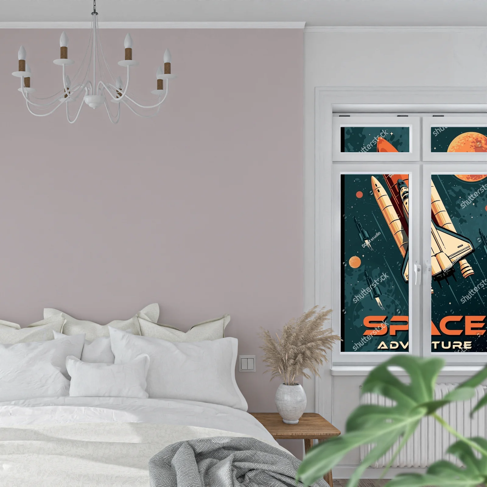 Kolekcja retro posterów przygód kosmicznych