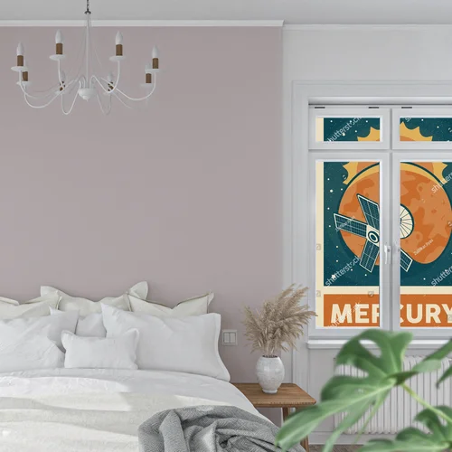 Nostalgiczne odkrywanie planety Merkury w retro stylu