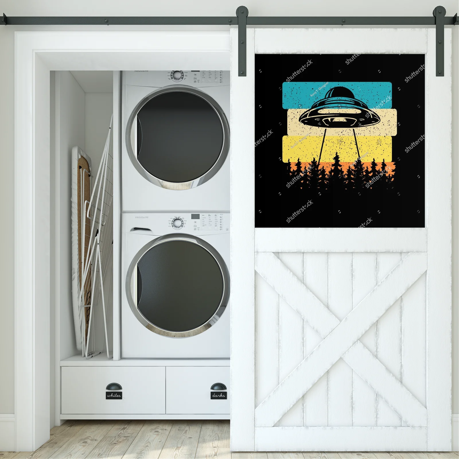 Kosmiczny urok vintage: ufo w nieskończoności