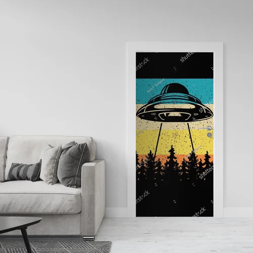 Kosmiczny urok vintage: ufo w nieskończoności