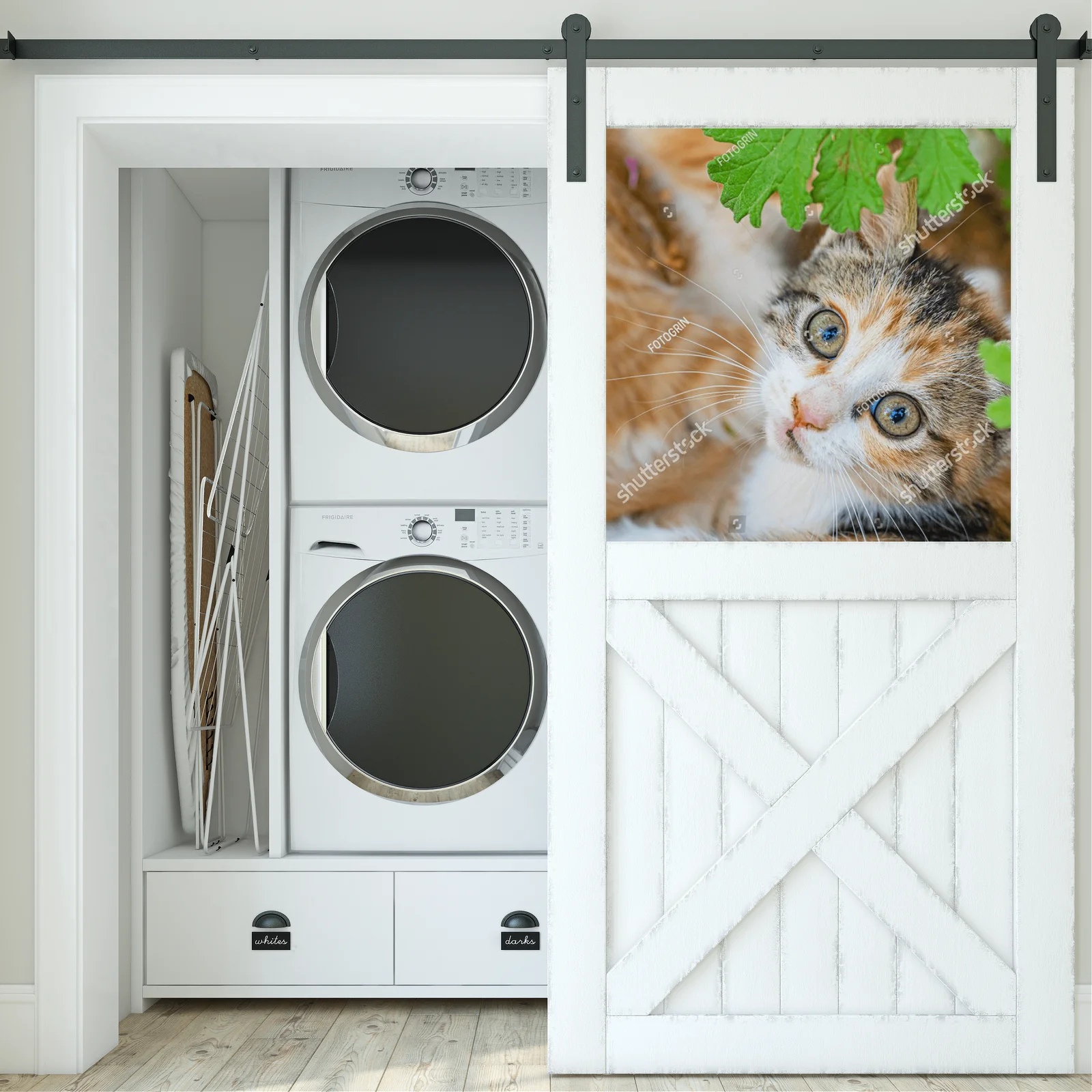 Tricolorowy kot wśród zieleni – przygoda w naturze