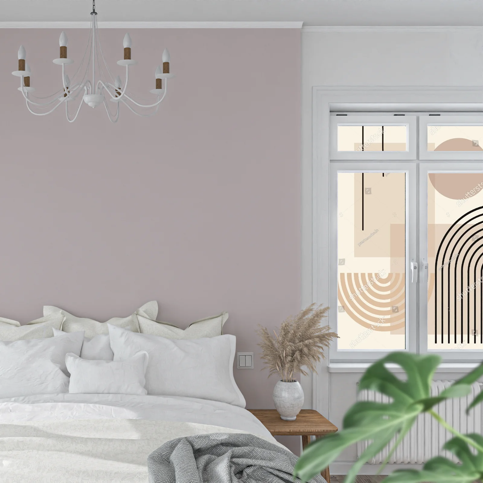 Boho abstrakcja w harmonijnych odcieniach beżu