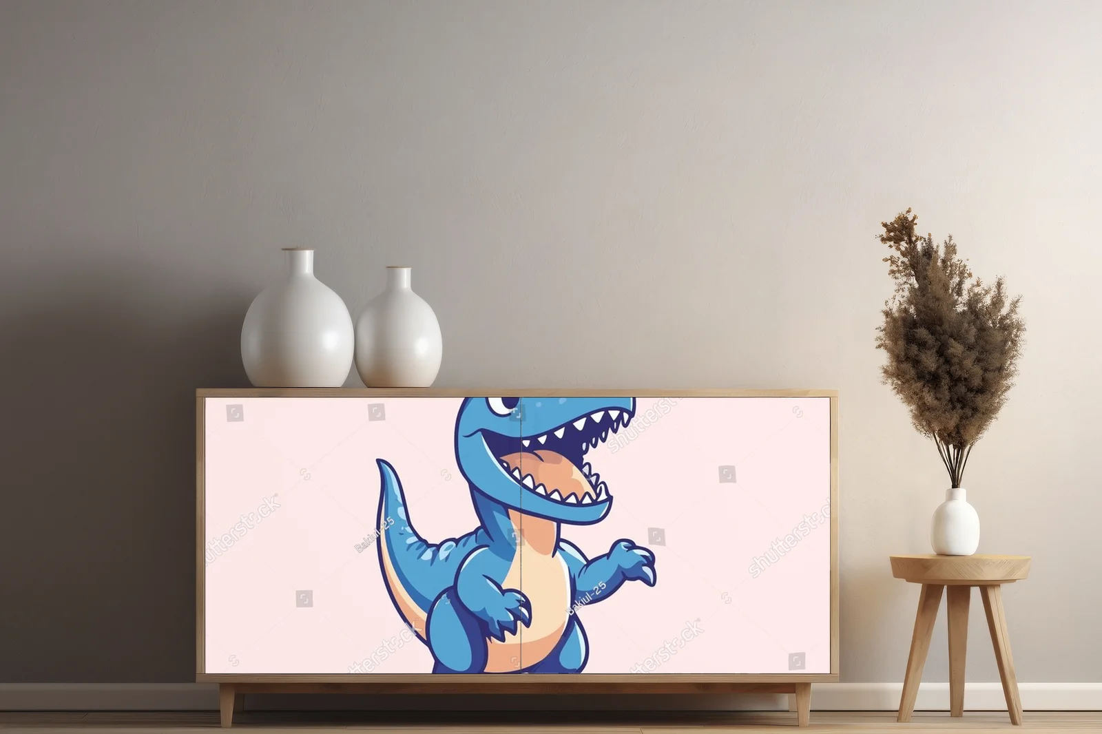 Urocze dinozaury na letnim, plażowym szaleństwie