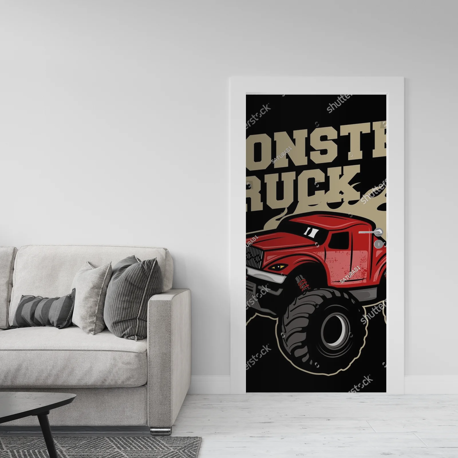 Ekstremalne i nowoczesne trucki w czerni