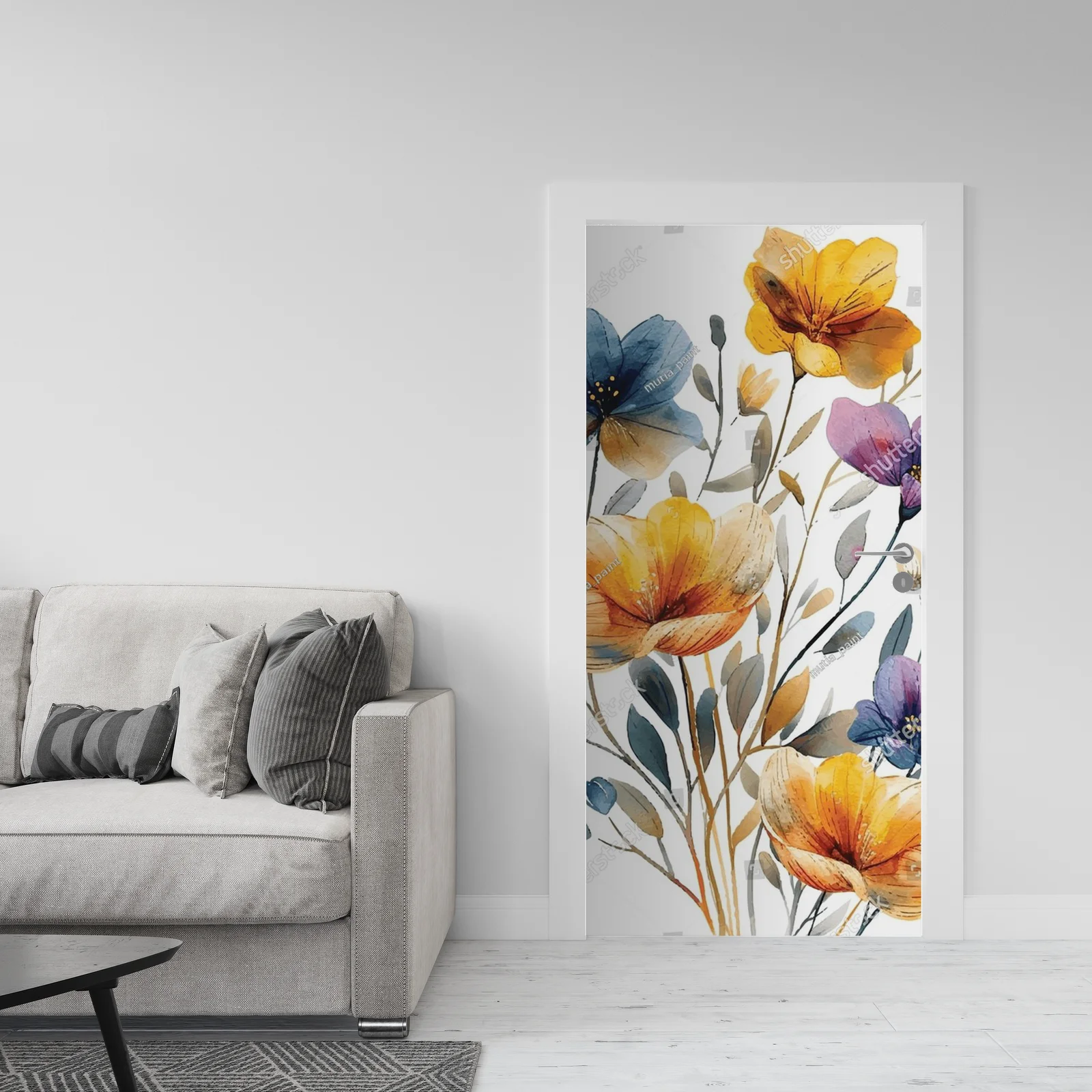 Elegancka ilustracja kwiatów w akwarelowym stylu