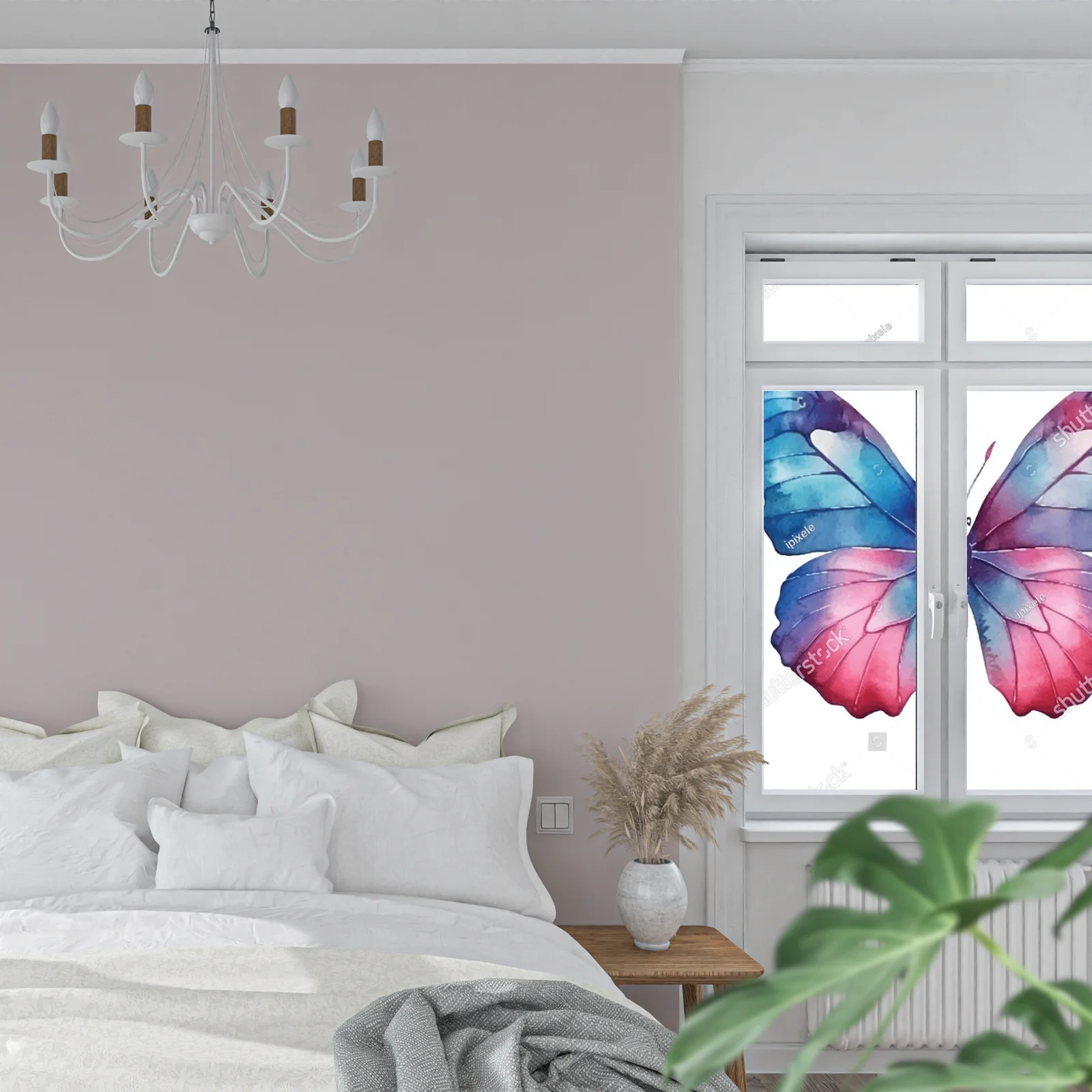 Woda i lekkość - motyl w białej harmonii