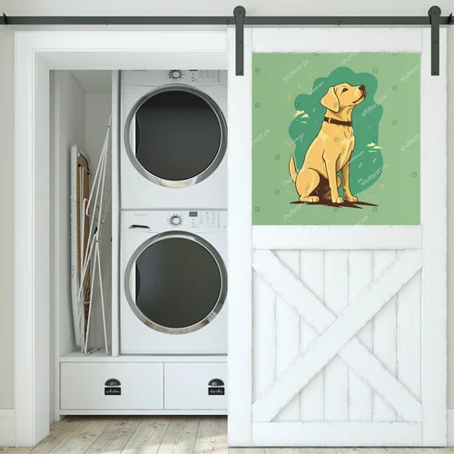 Uroczy labrador w wiosennej zieleni
