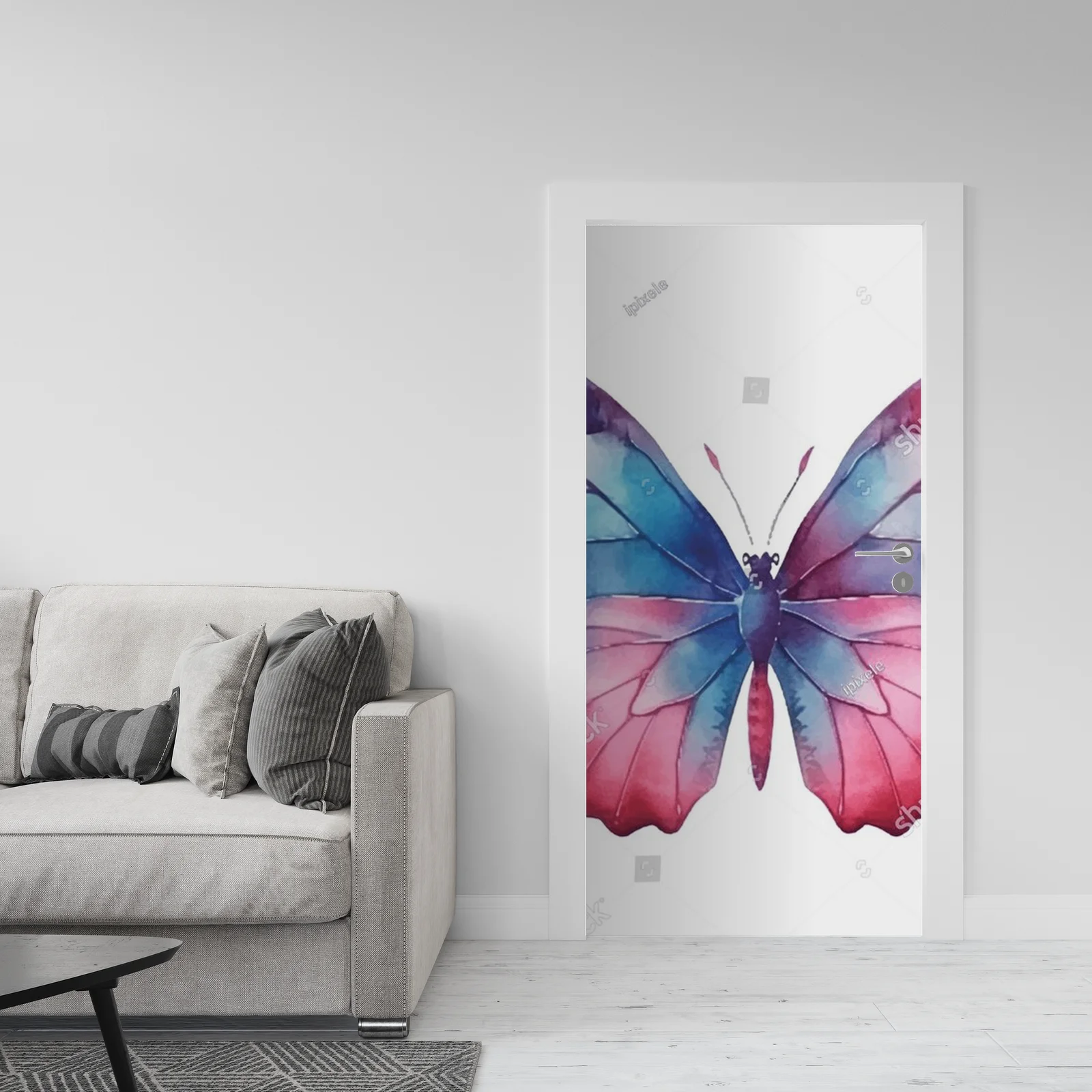 Woda i lekkość - motyl w białej harmonii