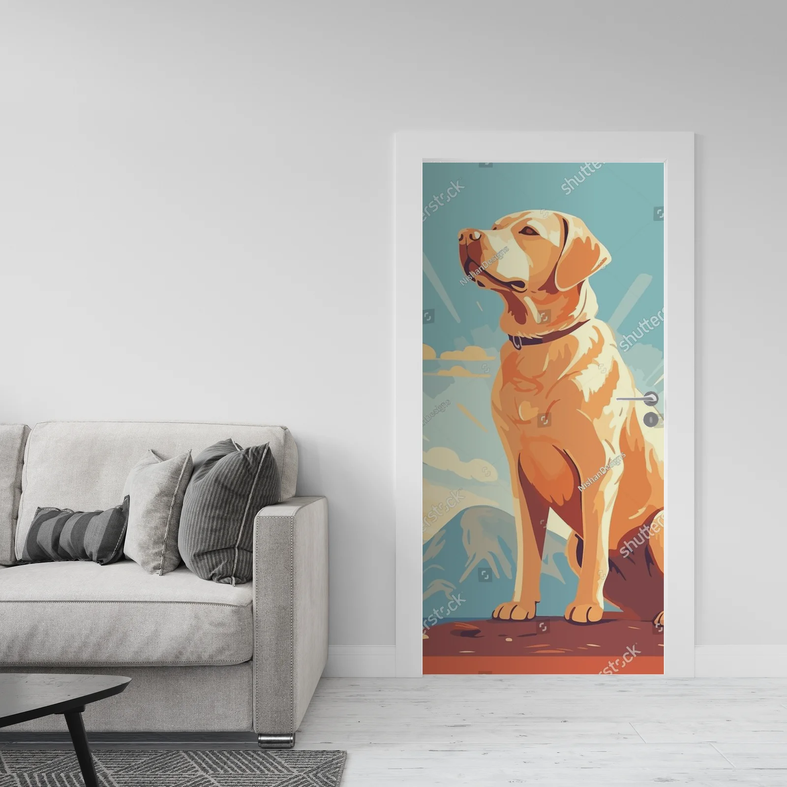 Uroczy Labrador w delikatnych odcieniach