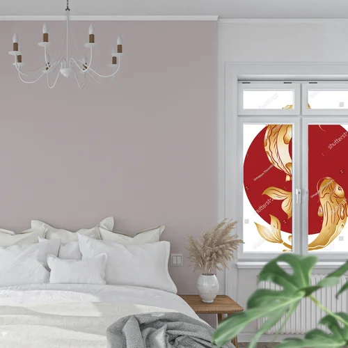Elegancka kompozycja ryb koi w wystawnych barwach