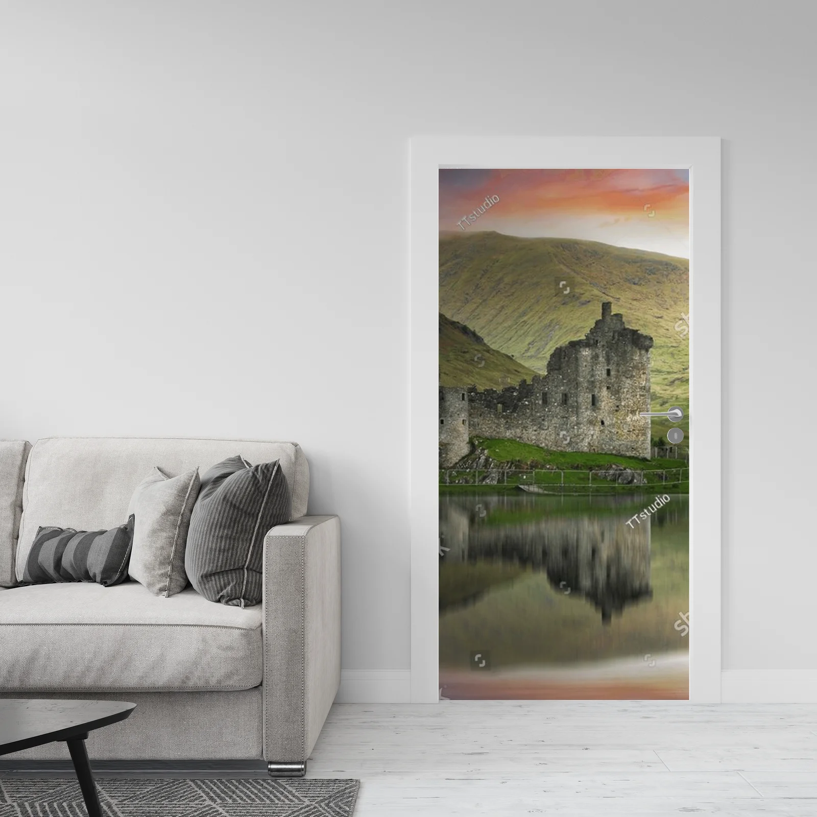 Magiczny krajobraz Szkocji z zamkiem Kilchurn
