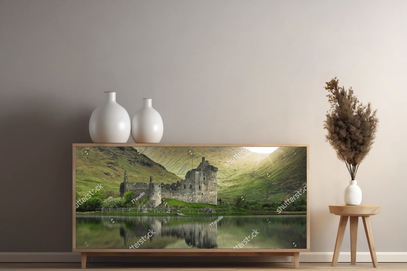Magiczny krajobraz Szkocji z zamkiem Kilchurn