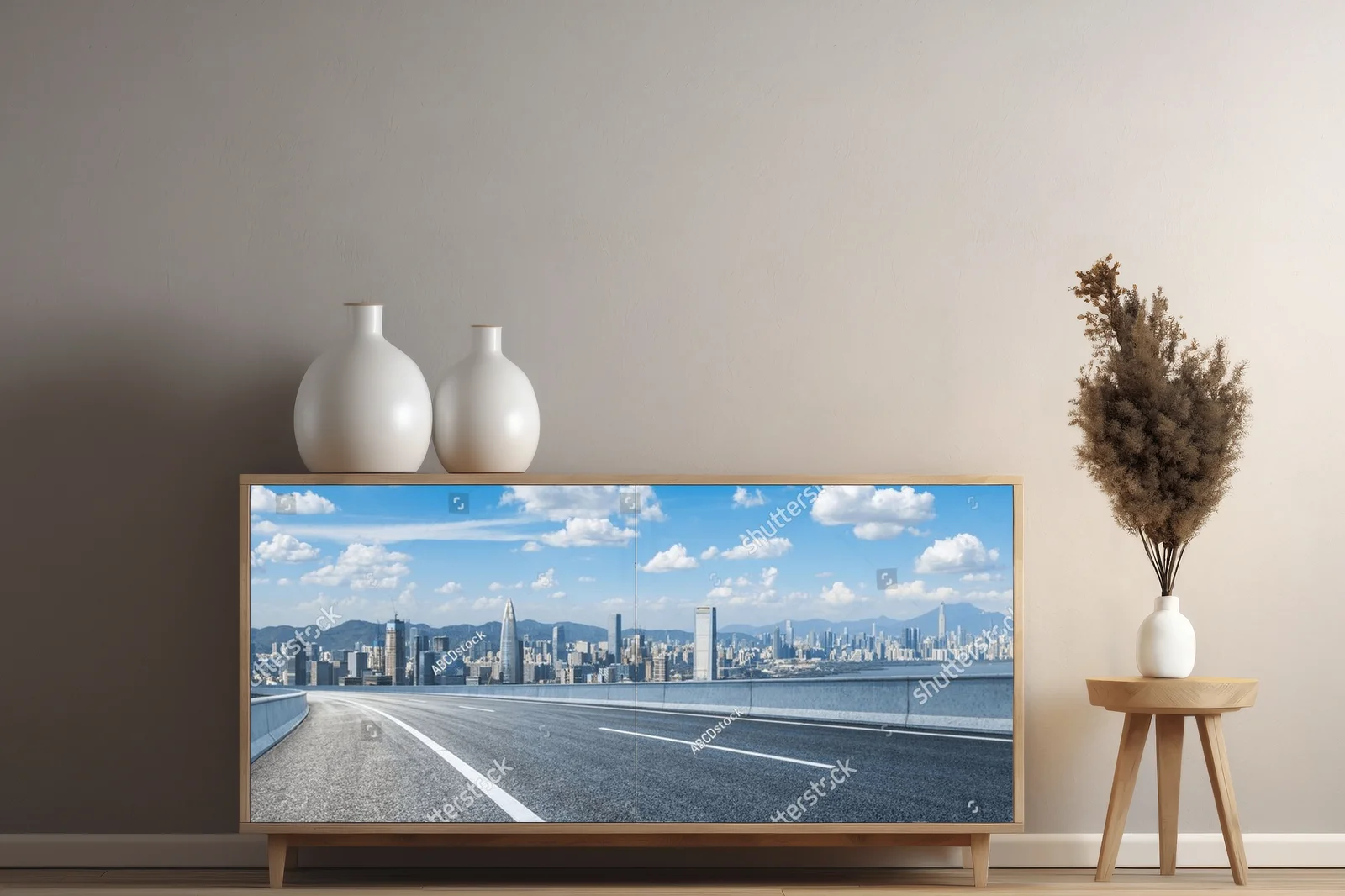 Nowoczesna panorama Shenzhen w letnich odcieniach
