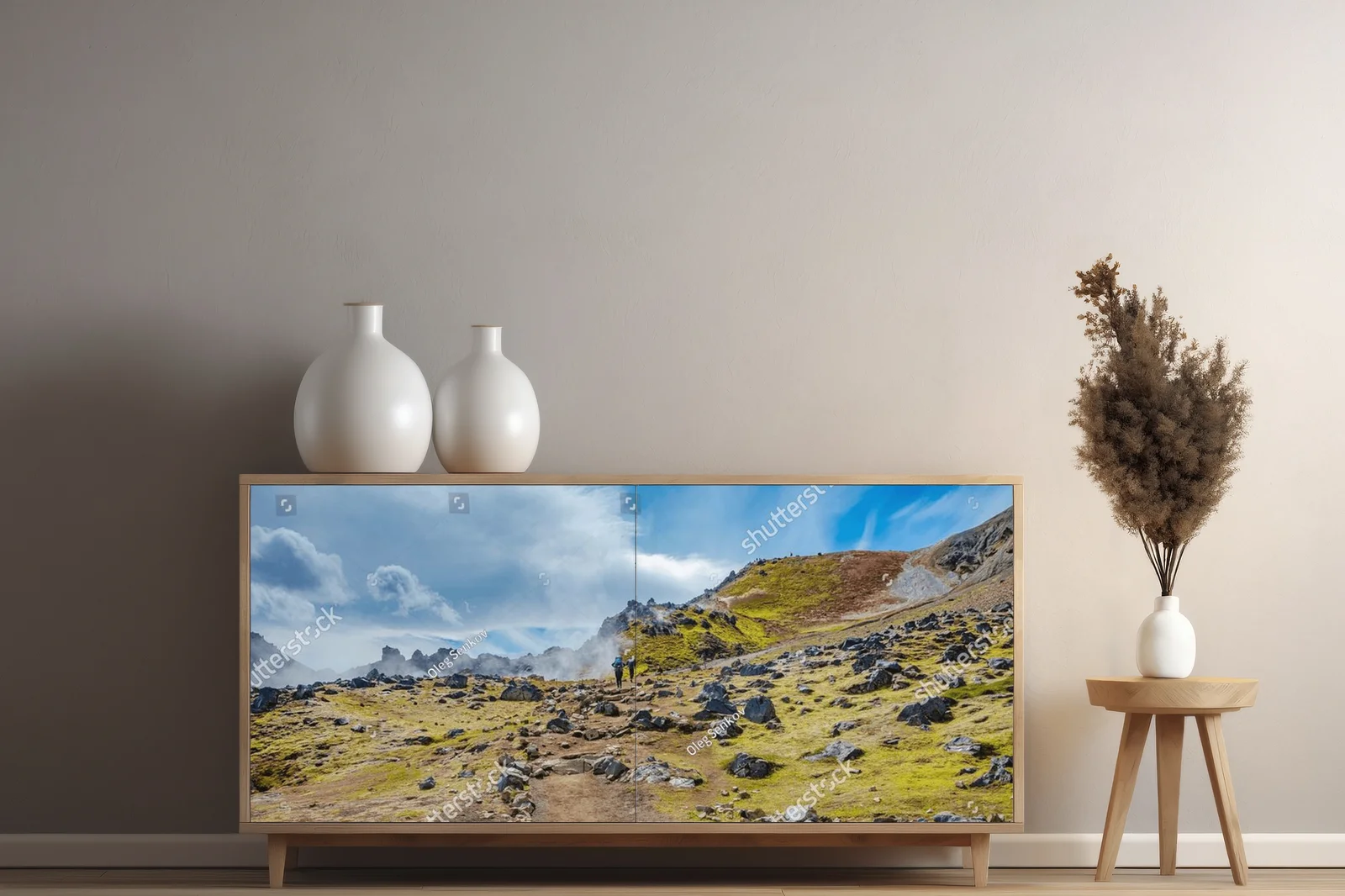 Panorama magicznych gór w Landmannalaugar