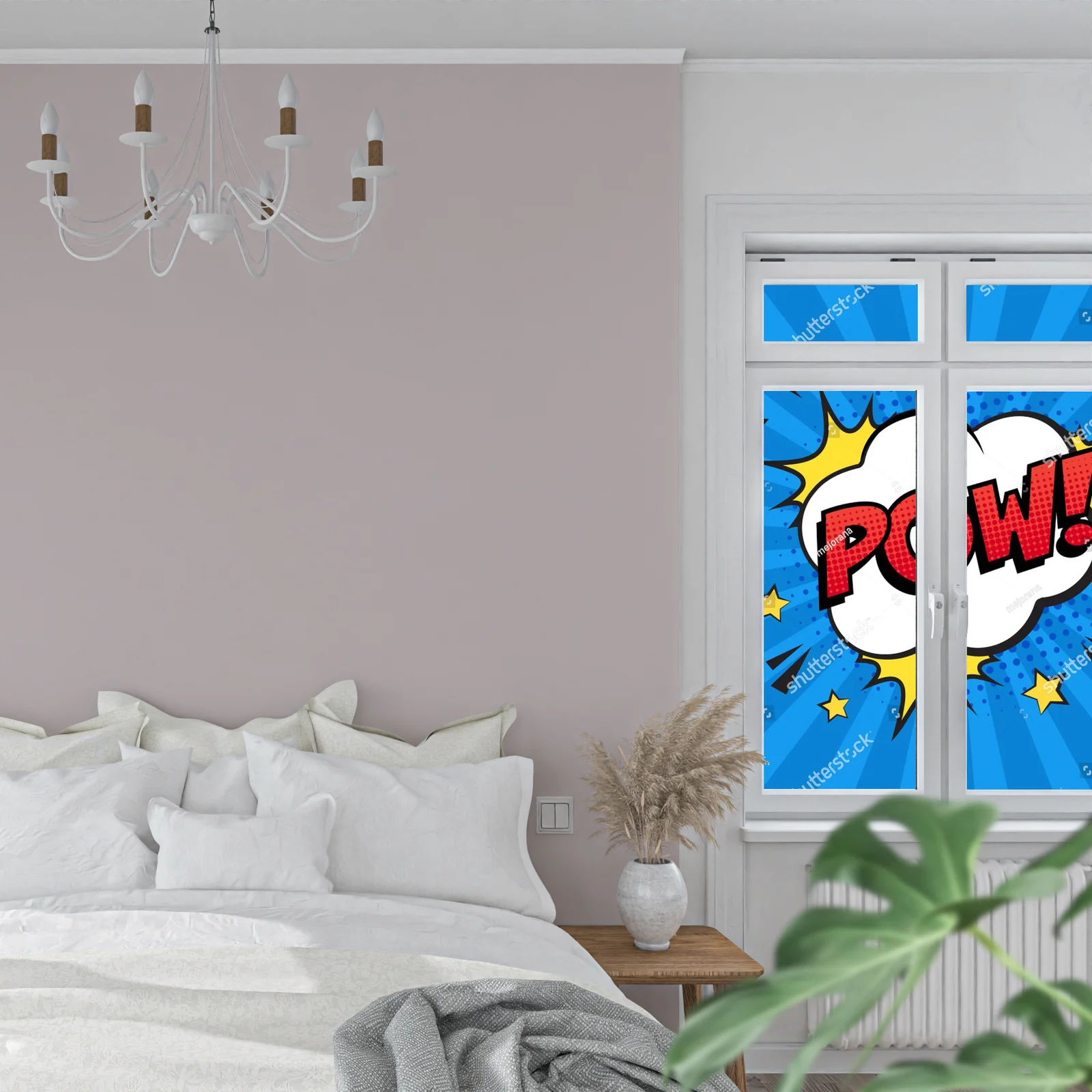 Eksplozja kolorów w retro stylu pop art