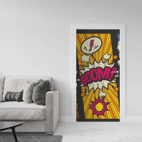 Pop-artowe komiksy w wyrazistych kolorach