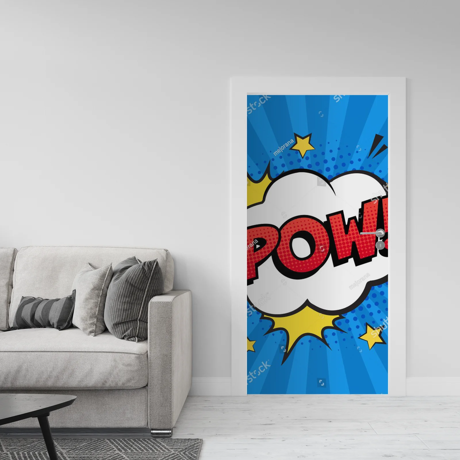 Eksplozja kolorów w retro stylu pop art