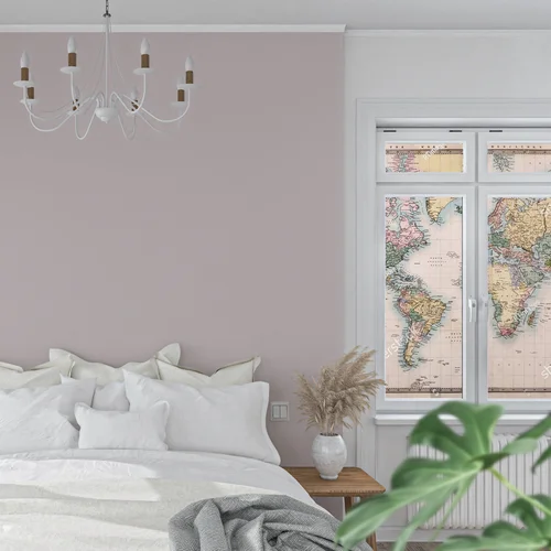Antyczna mapa świata w eleganckiej kolorystyce