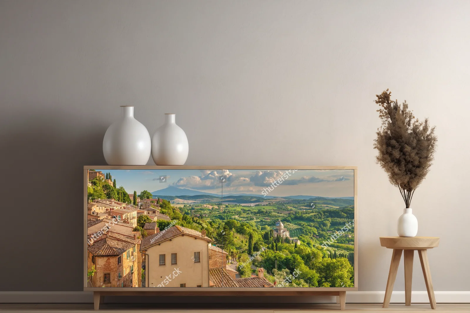Panorama Toskanii z Montepulciano