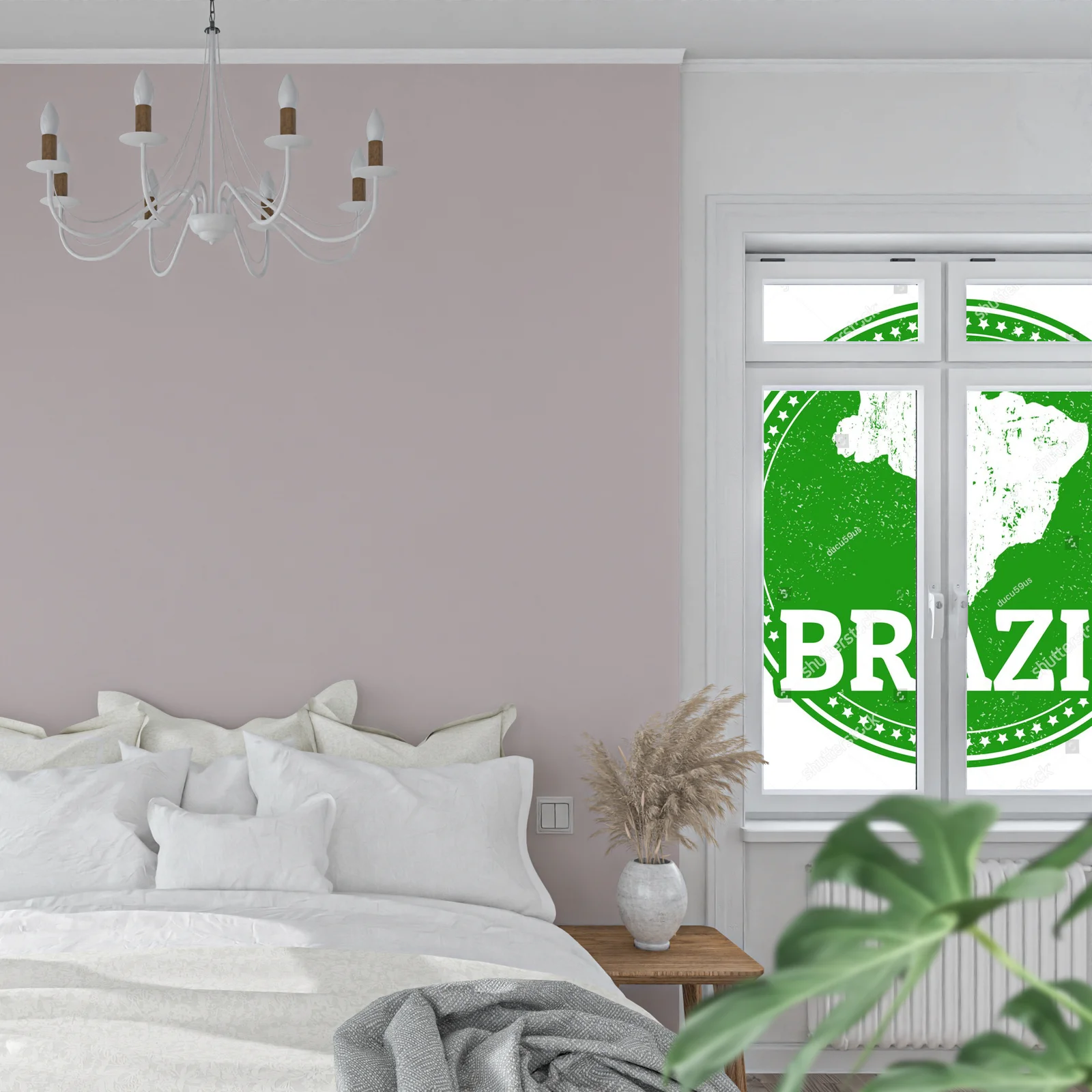Patriotyczny motyw Brazylii w vintage stylistyce