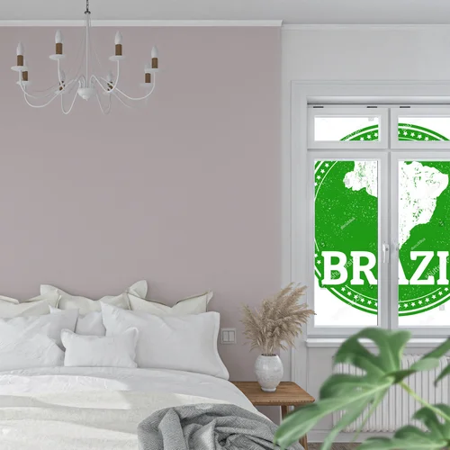 Patriotyczny motyw Brazylii w vintage stylistyce