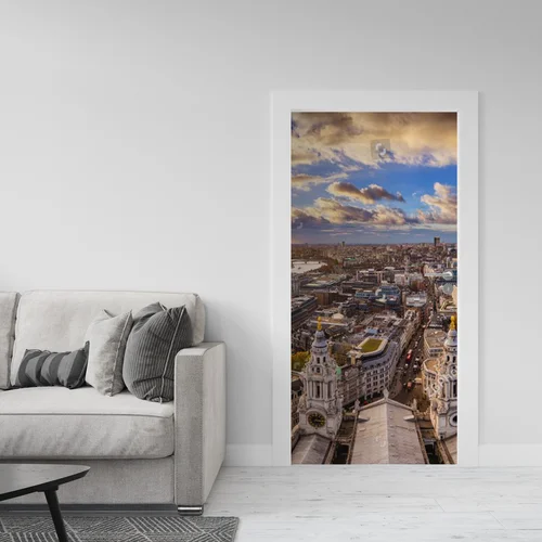 Panorama Londynu o zachodzie słońca