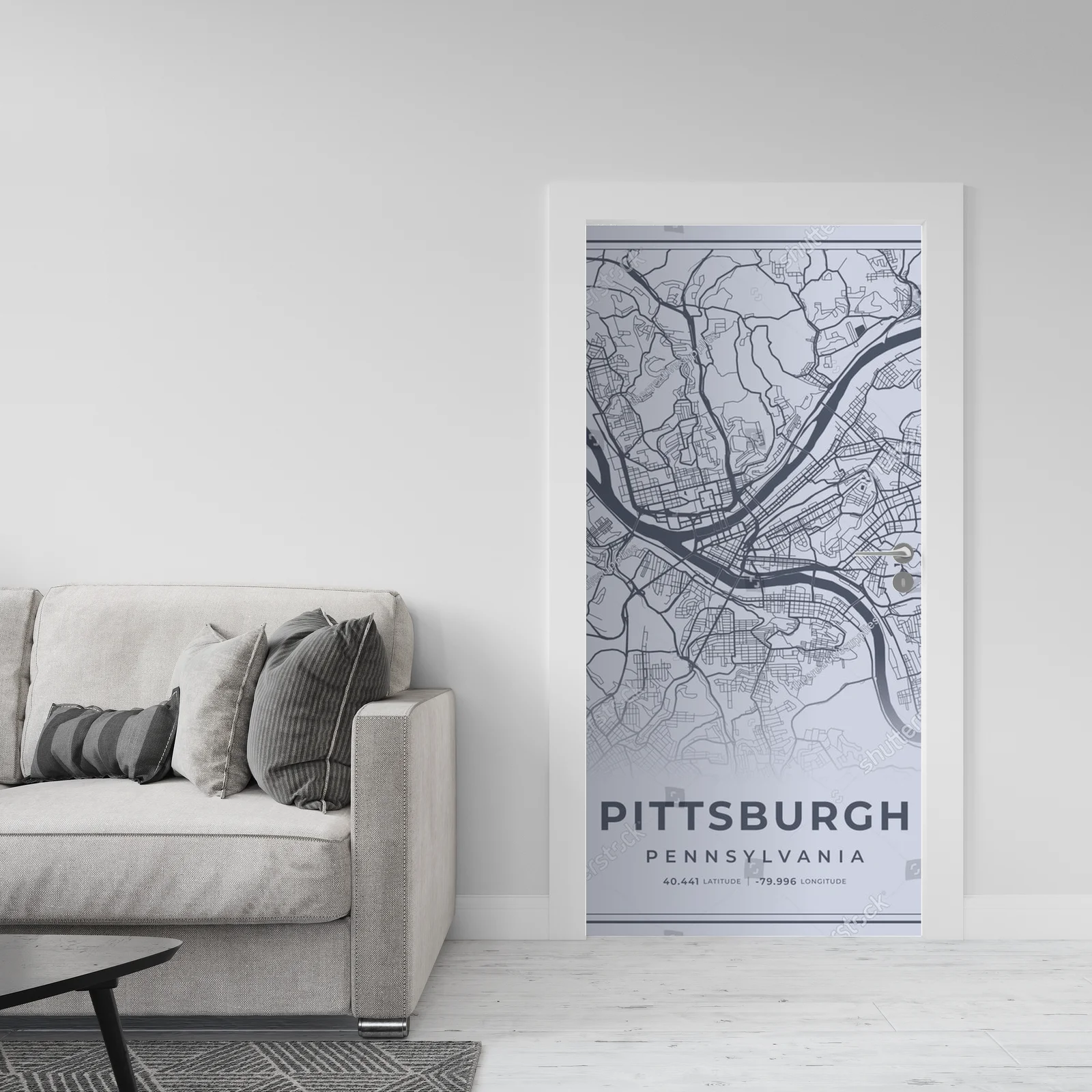 Elegancka szarość Pittsburgha w minimalistycznym stylu