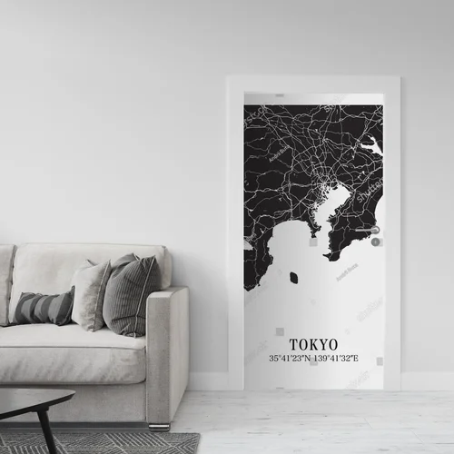 Zjawiskowa mapa Tokio w eleganckim stylu