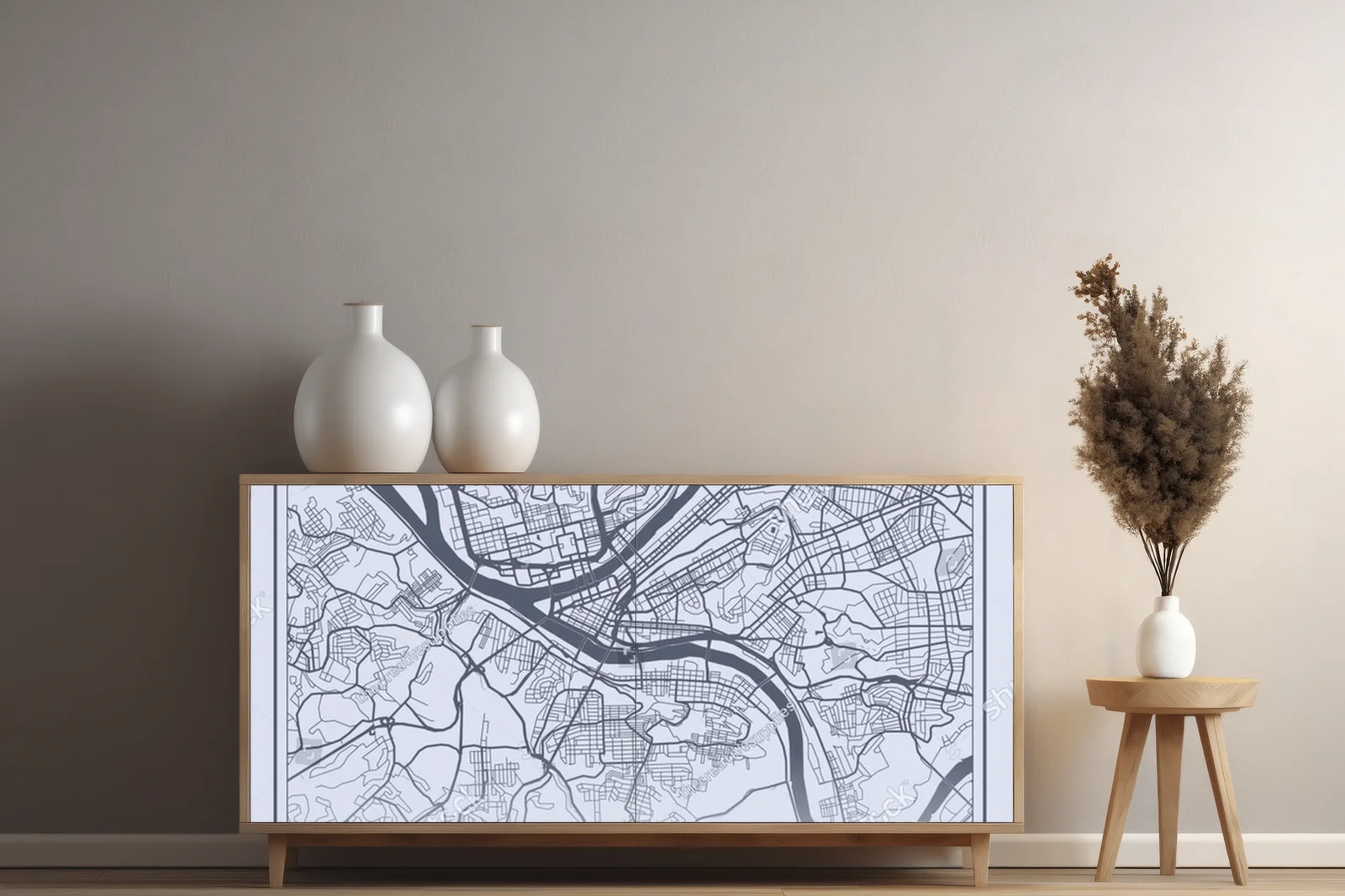 Elegancka szarość Pittsburgha w minimalistycznym stylu