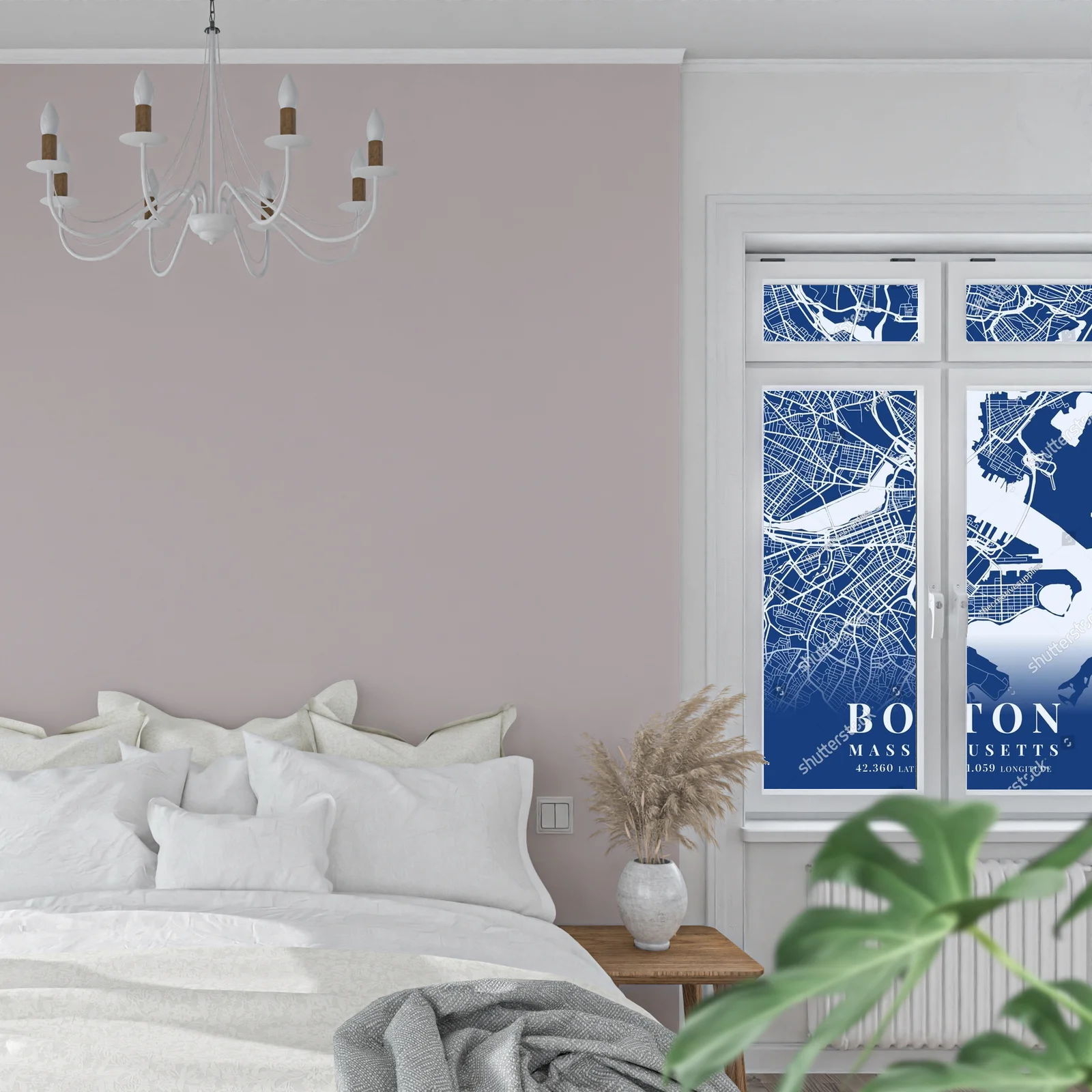 Niebieska mapa Bostonu – artystyczna kompozycja