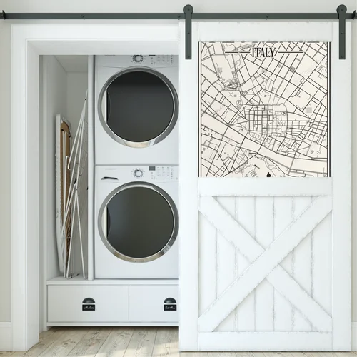 Stylowy retro plan ulic Florencji w pastelowych barwach