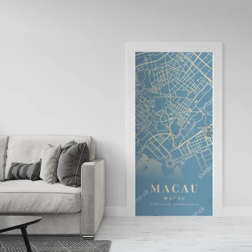 Zjawiskowa mapa makau w pastelowych odcieniach