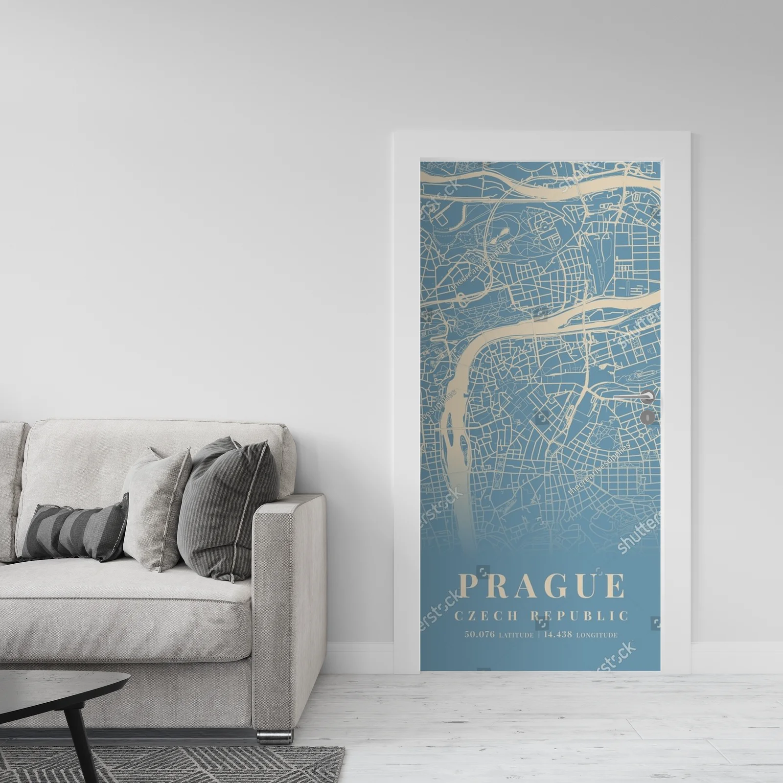 Praga w pastelowych odcieniach – mapa miasta