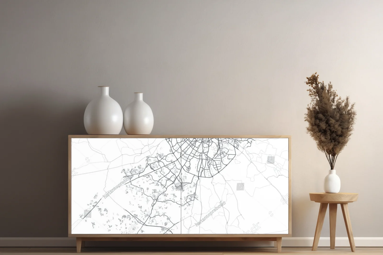 Zachwycająca Mapa Moskwy w Minimalistycznym Stylu