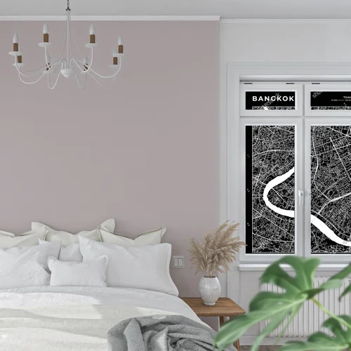 Czarne piękno Bangkok w minimalistycznym stylu