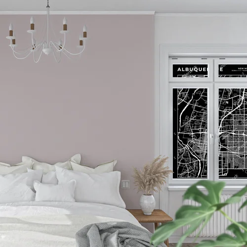 Miejska mapa Albuquerque w eleganckiej czerni