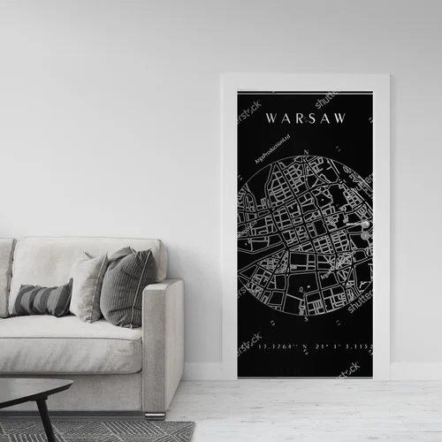 Warszawska mapa czerni i bieli – elegancja w detalu