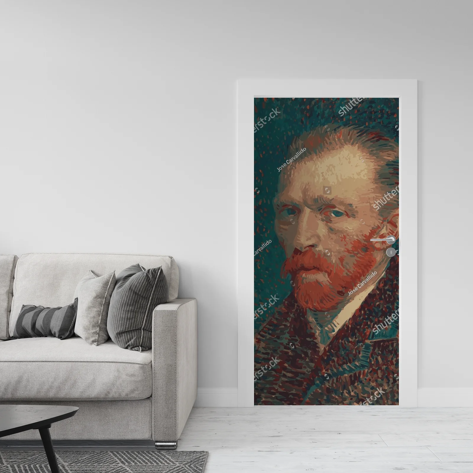Zmysłowy portret Van Gogha w artystycznych odcieniach