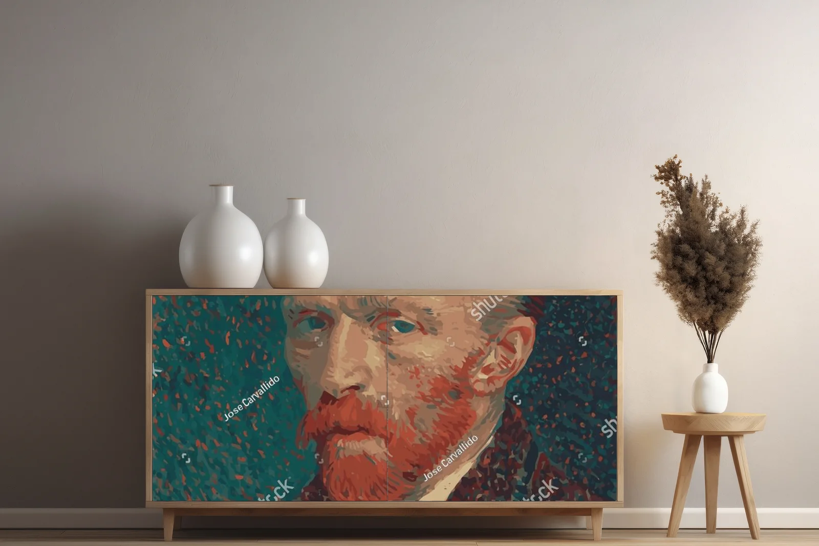 Zmysłowy portret Van Gogha w artystycznych odcieniach
