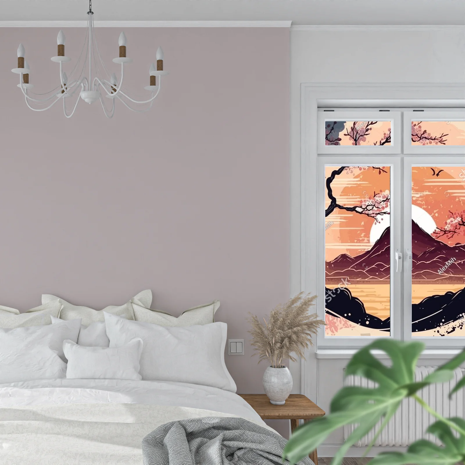 Magiczny zachód słońca w pastelowych odcieniach