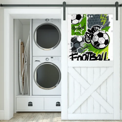 Dynamiczna kompozycja futbolowa w nowoczesnym stylu